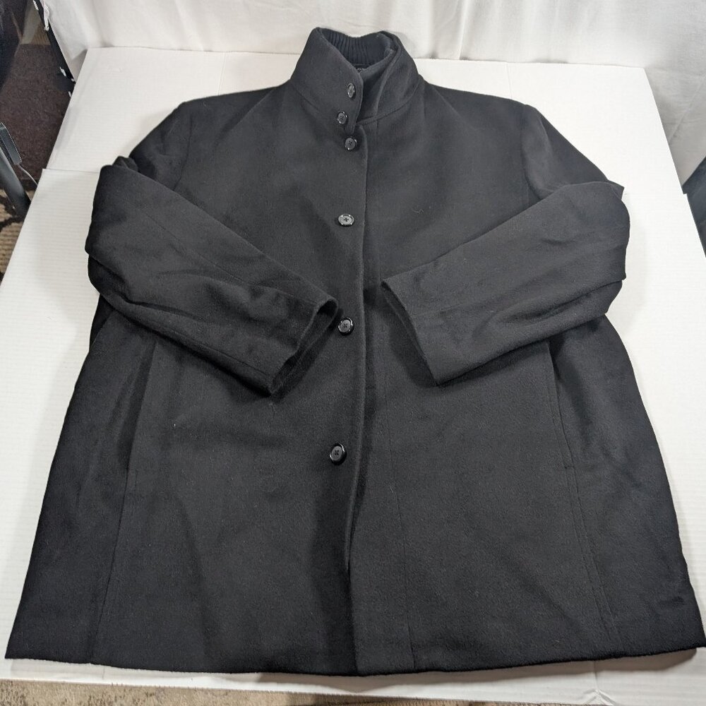 J Ferrar Men's Wool Coat Double Layer Goth Grunge XL